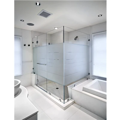 アルミ安全強化ガラススリムフレームグリルデザイン隔壁浴室シャワードア引き戸